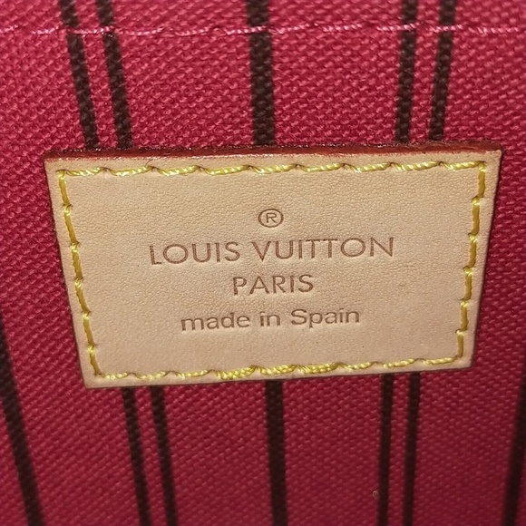 Louis Vuitton Accessory Neverfull Pouch Brown Monogram - Picture 7 of 9